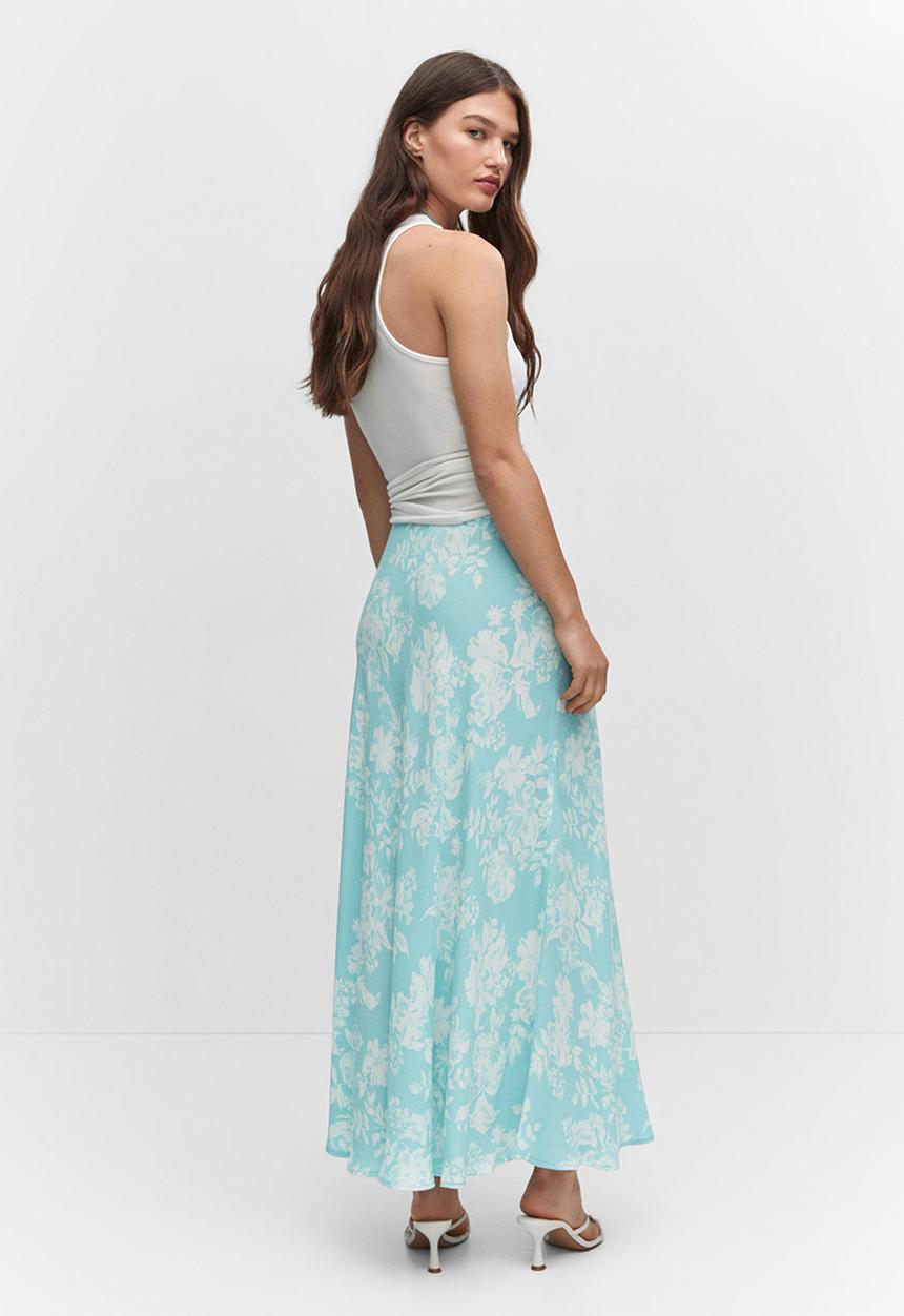 MANGO - Skirt bombay - mid-green