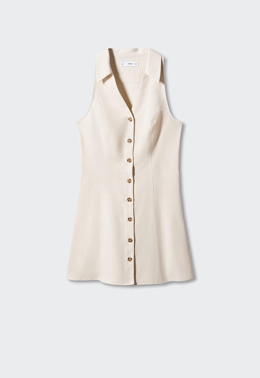 MANGO - Dress paula - light pastel beige