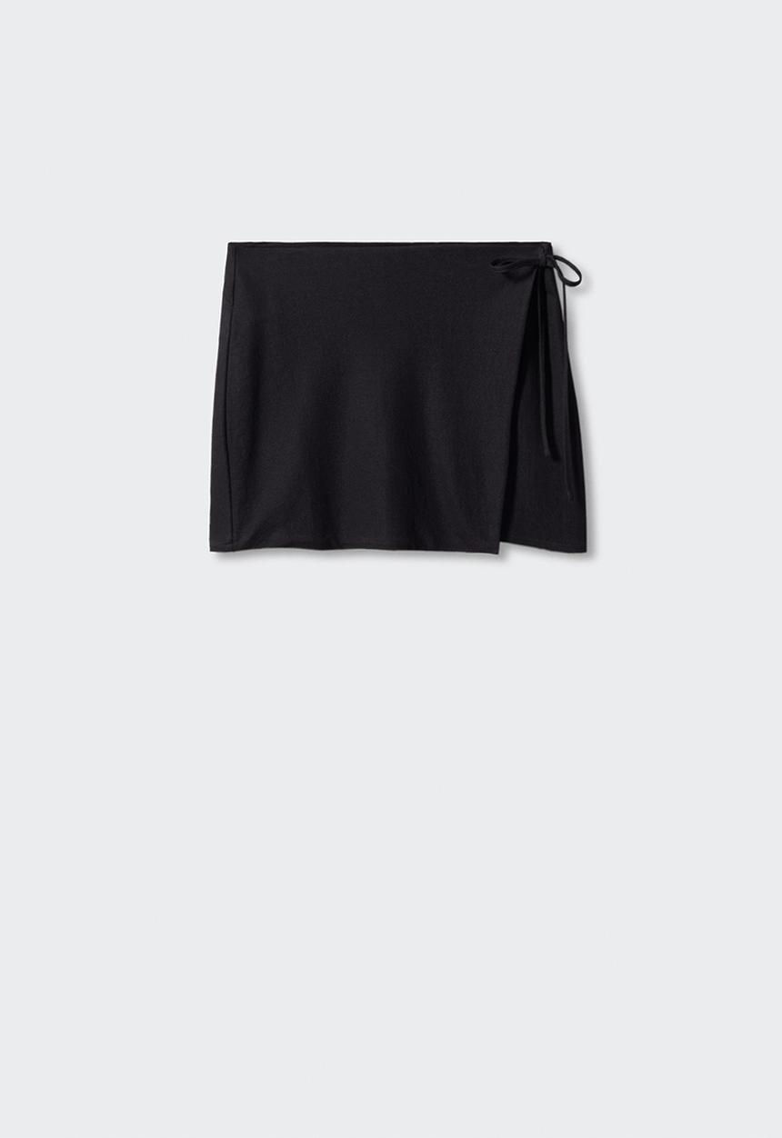 MANGO - Skirt char - black