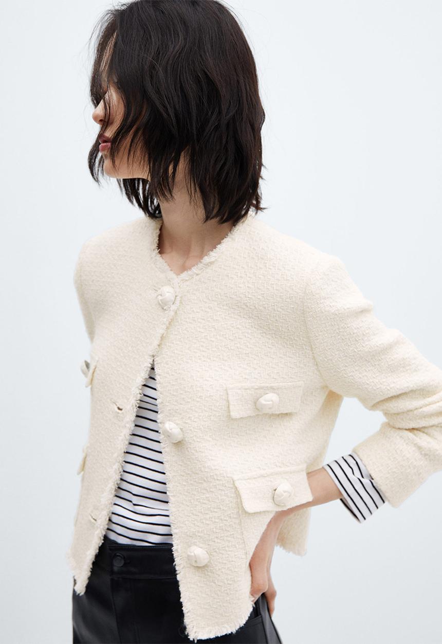 MANGO - Jacket wintour - light beige