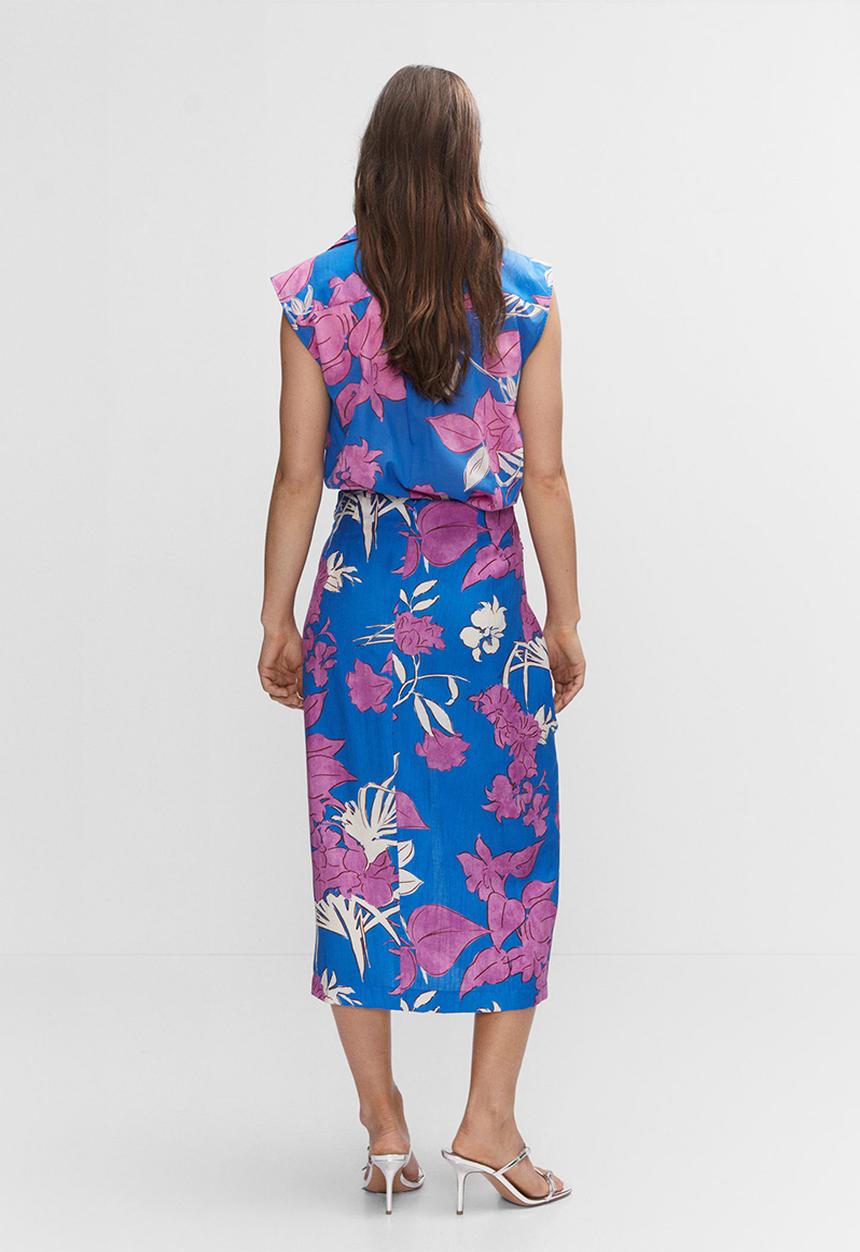 MANGO - Skirt nuti - medium blue