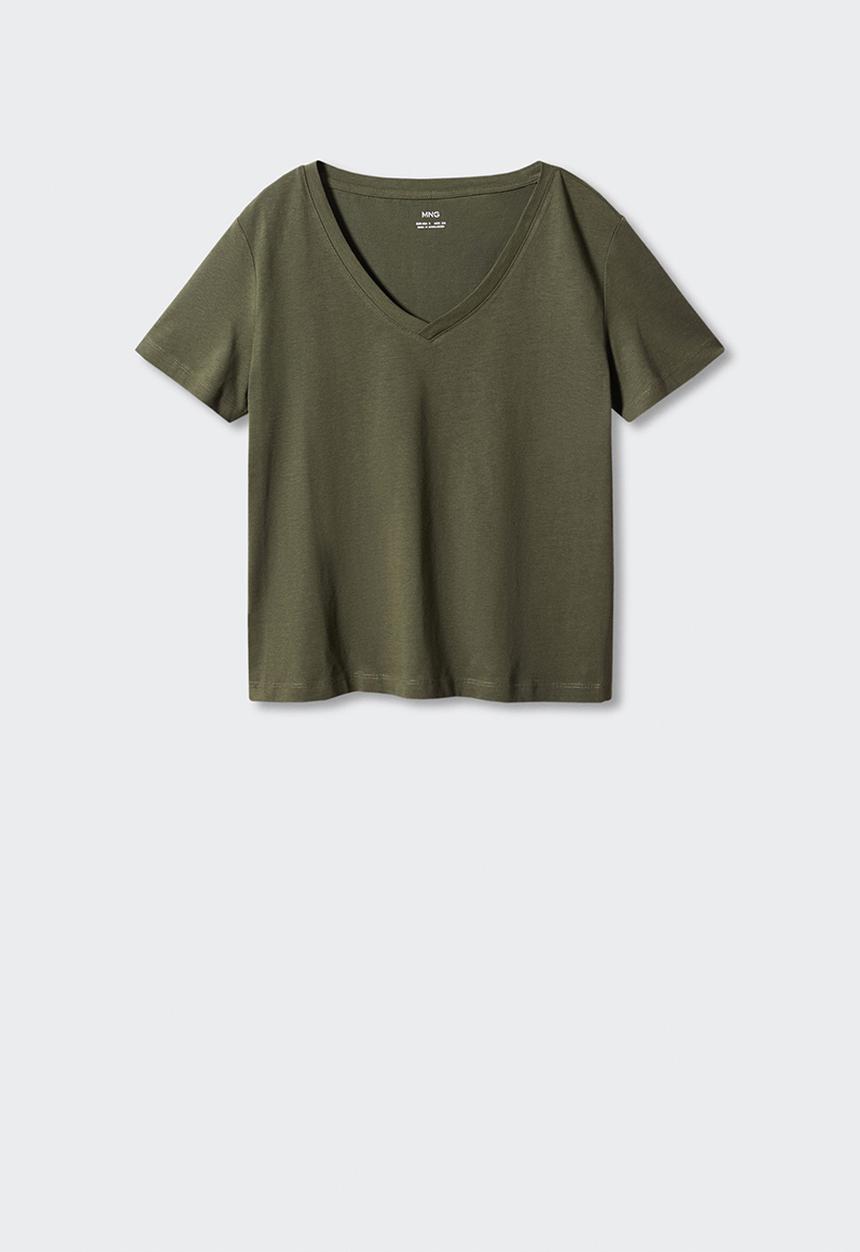 MANGO - T-shirt chalapi - khaki