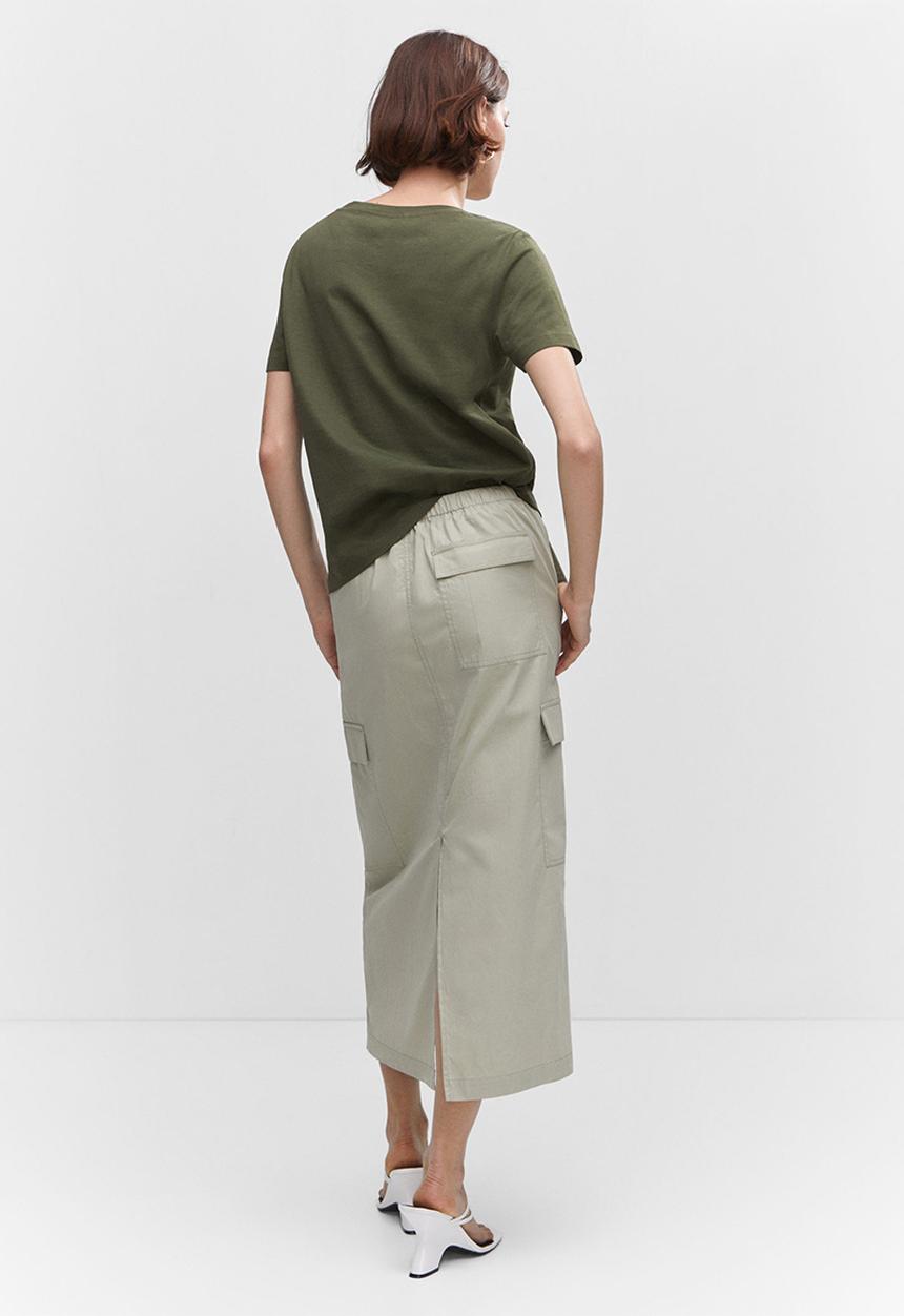 MANGO - T-shirt chalapi - khaki