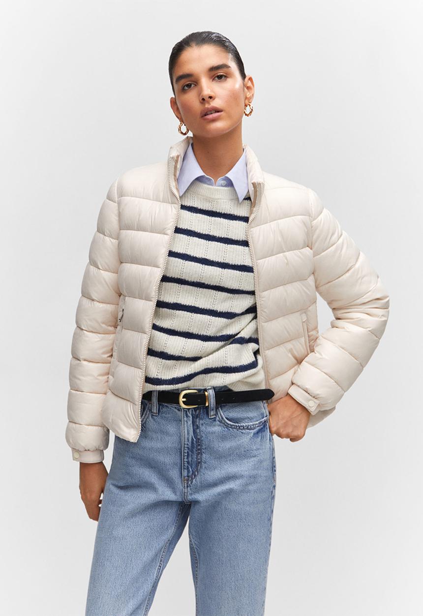 MANGO - Anorak blandi - light beige