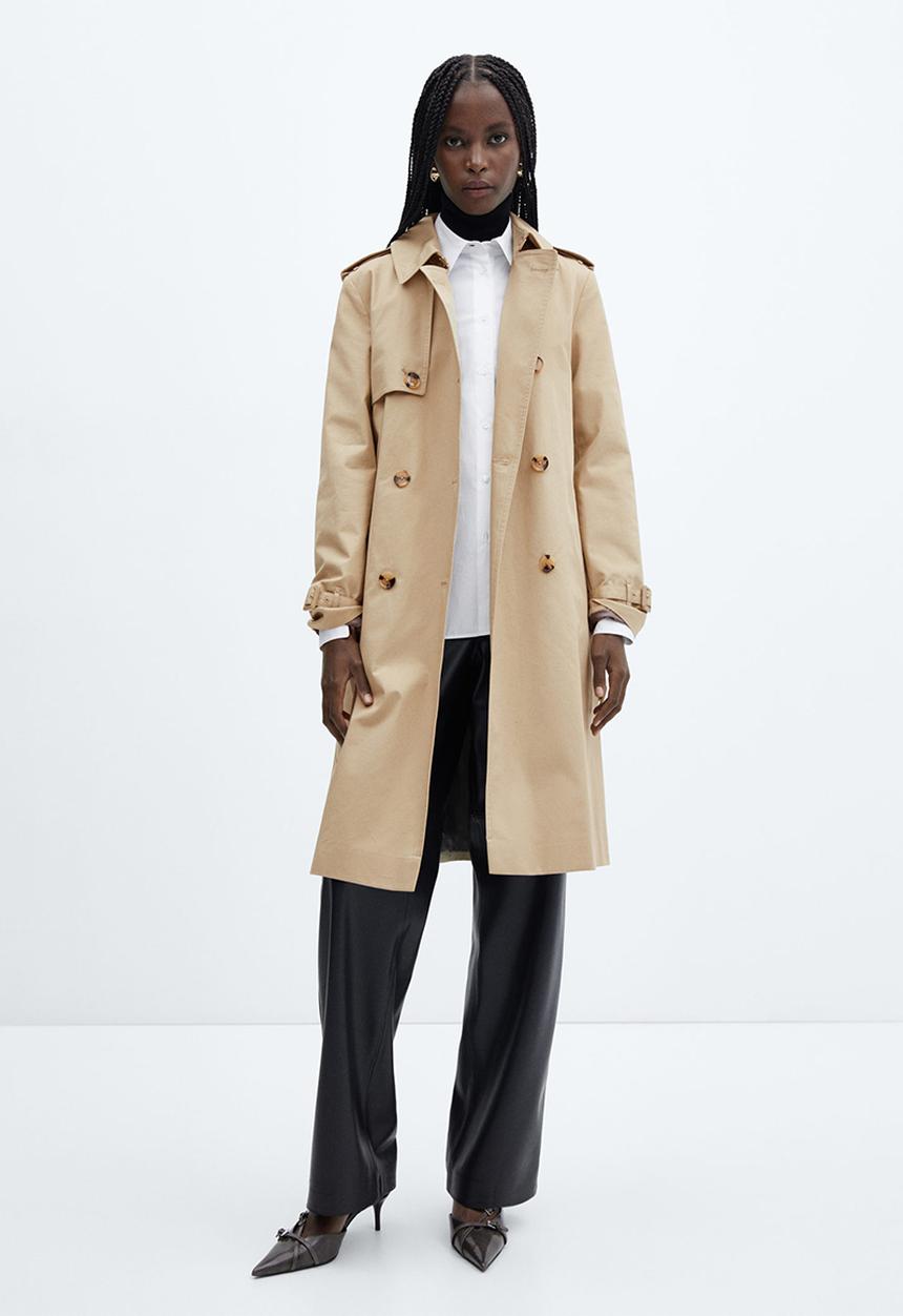 MANGO - Trench coat polana - medium brown