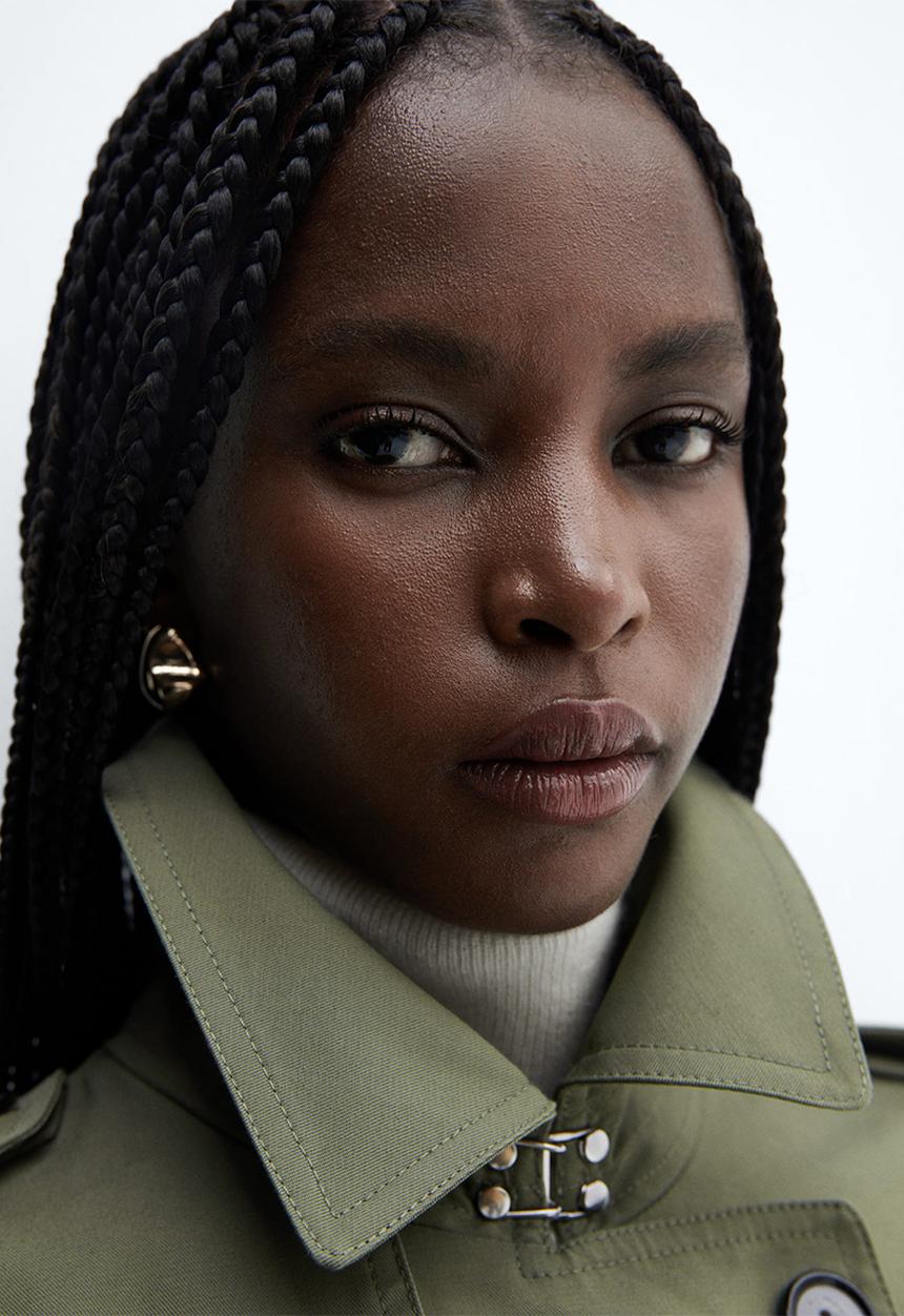 MANGO - Trench coat polana - khaki