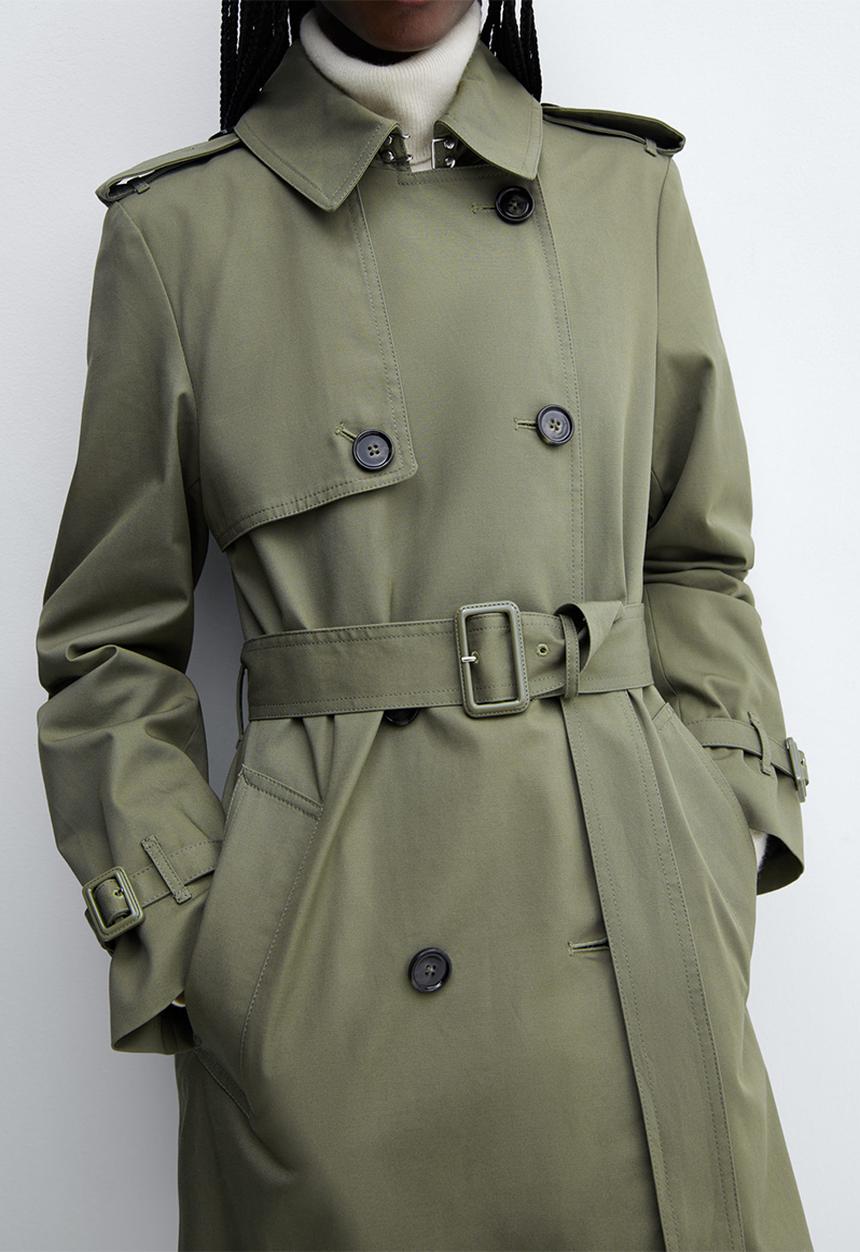MANGO - Trench coat polana - khaki