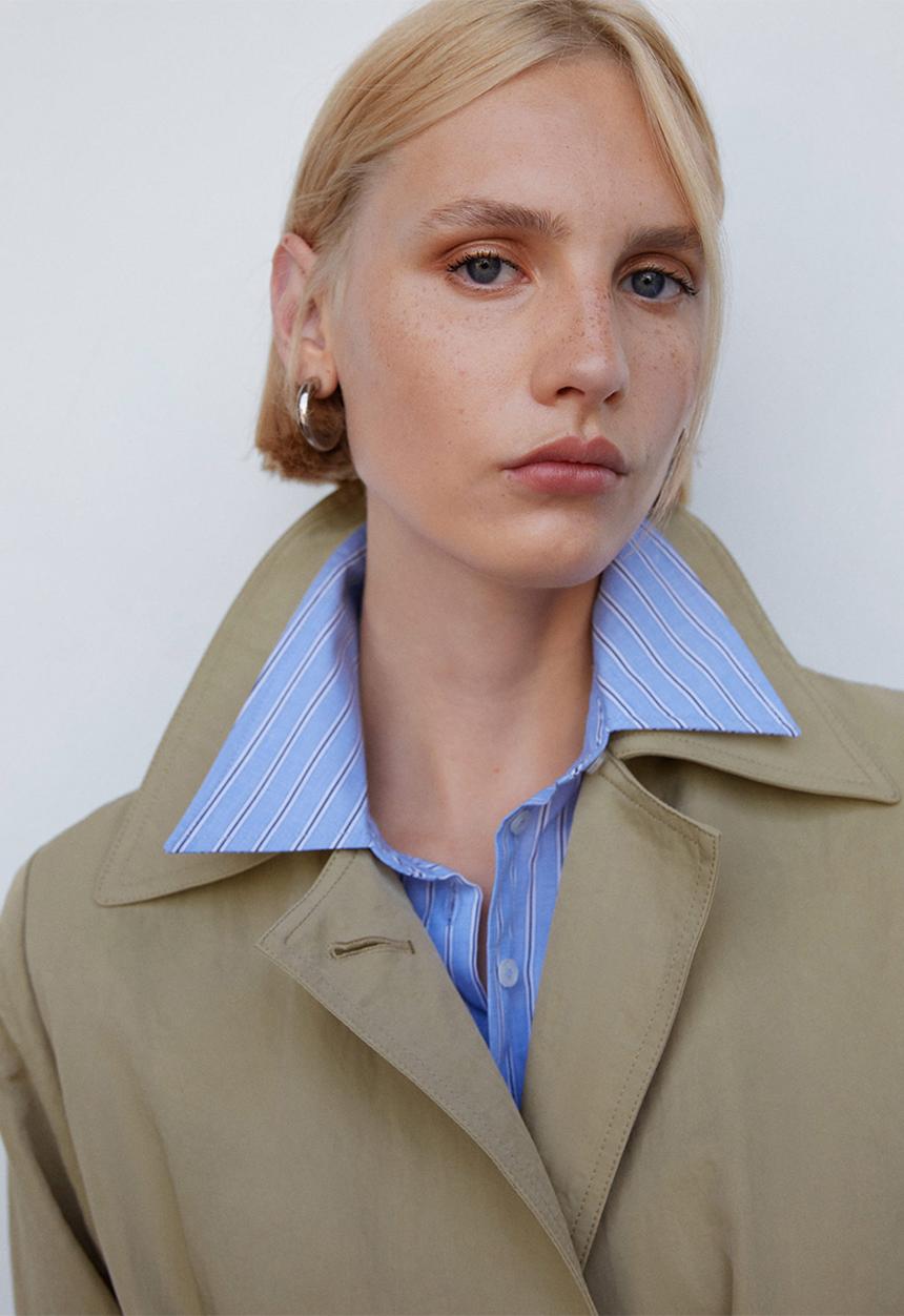 MANGO - Trench coat dulce - light beige