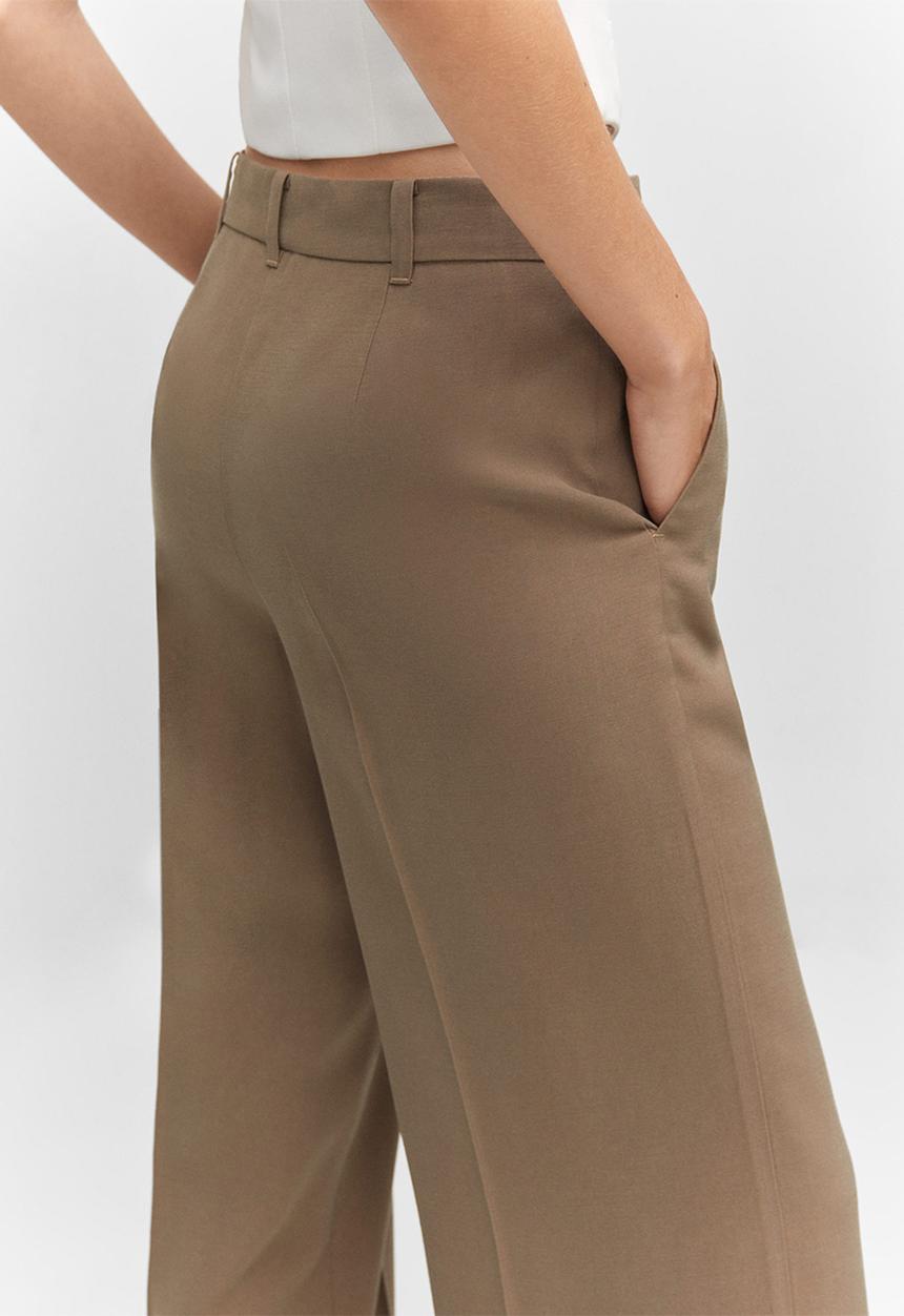 MANGO - Trousers carlos - medium brown