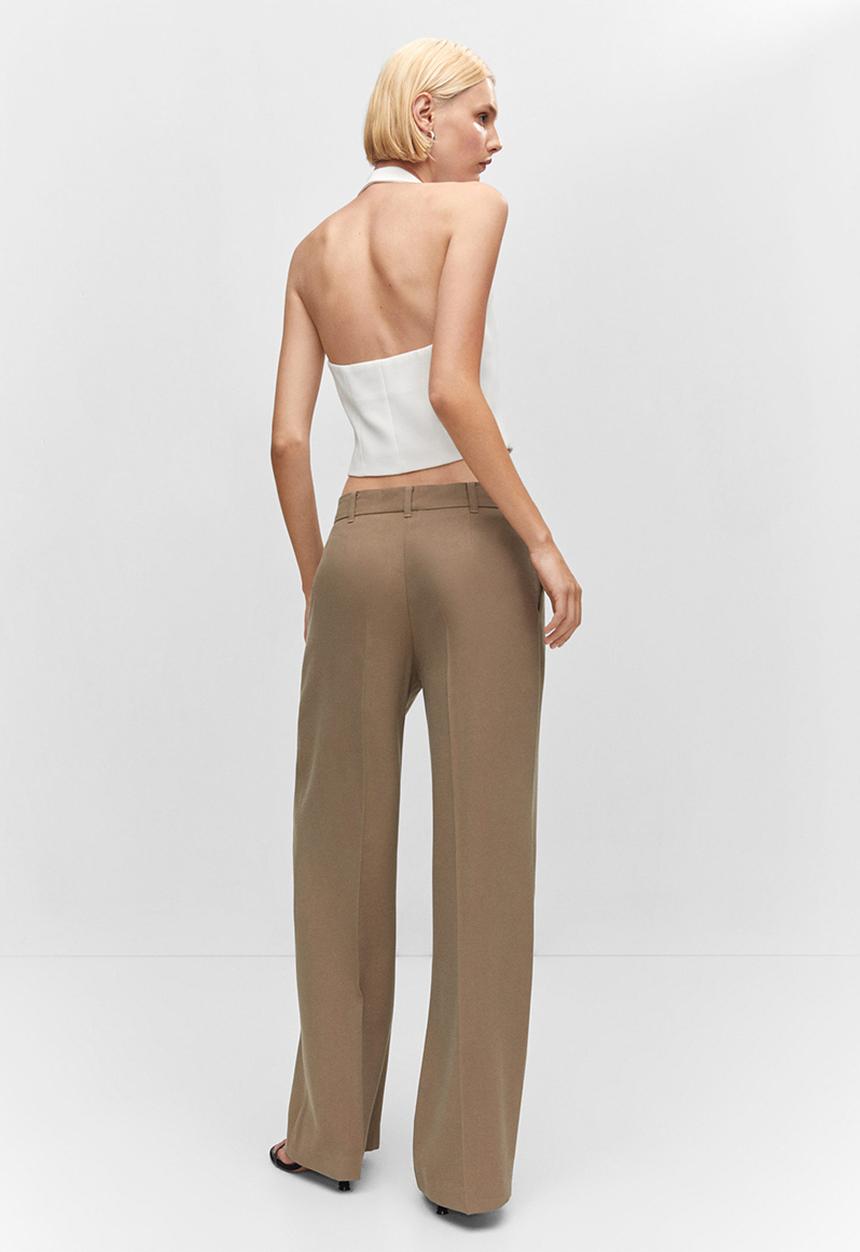 MANGO - Trousers carlos - medium brown