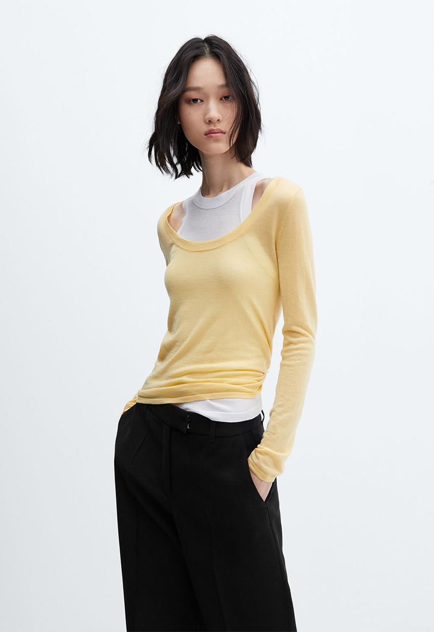 MANGO - Trousers carlos - black