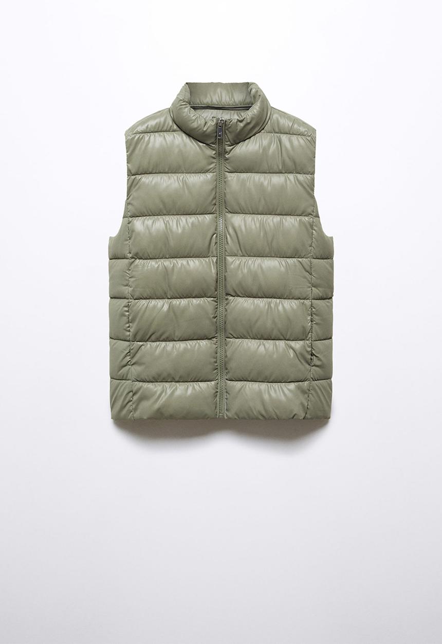 MANGO - Waistcoat blanvest - khaki