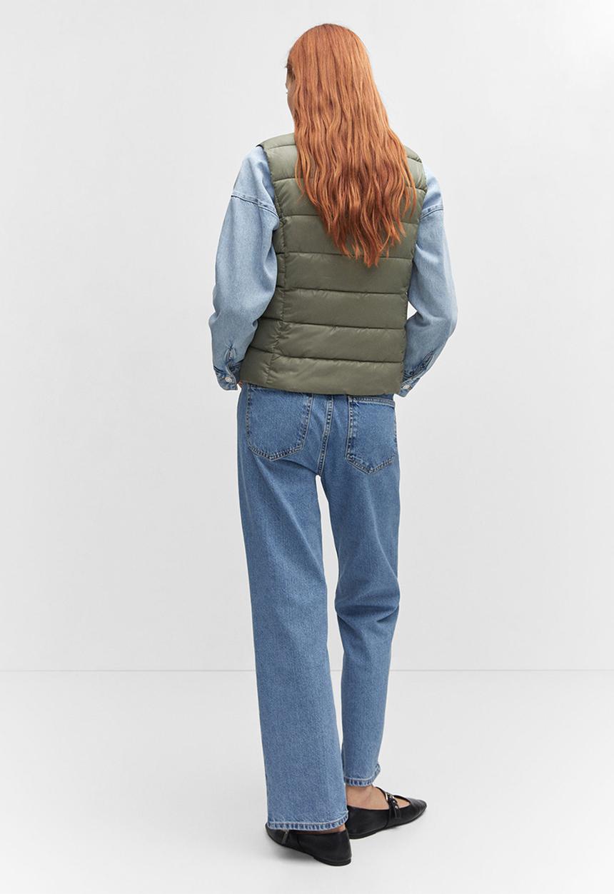 MANGO - Waistcoat blanvest - khaki