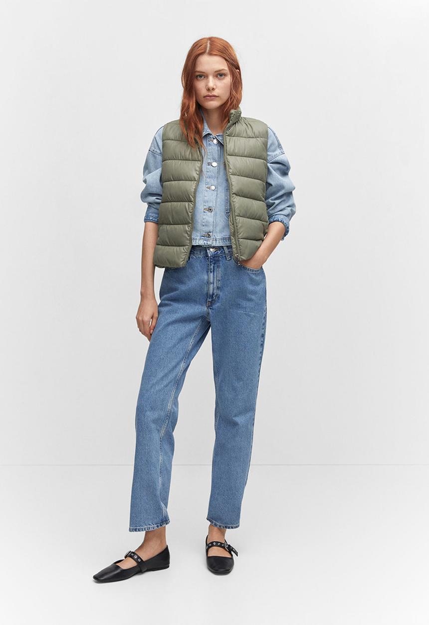 MANGO - Waistcoat blanvest - khaki