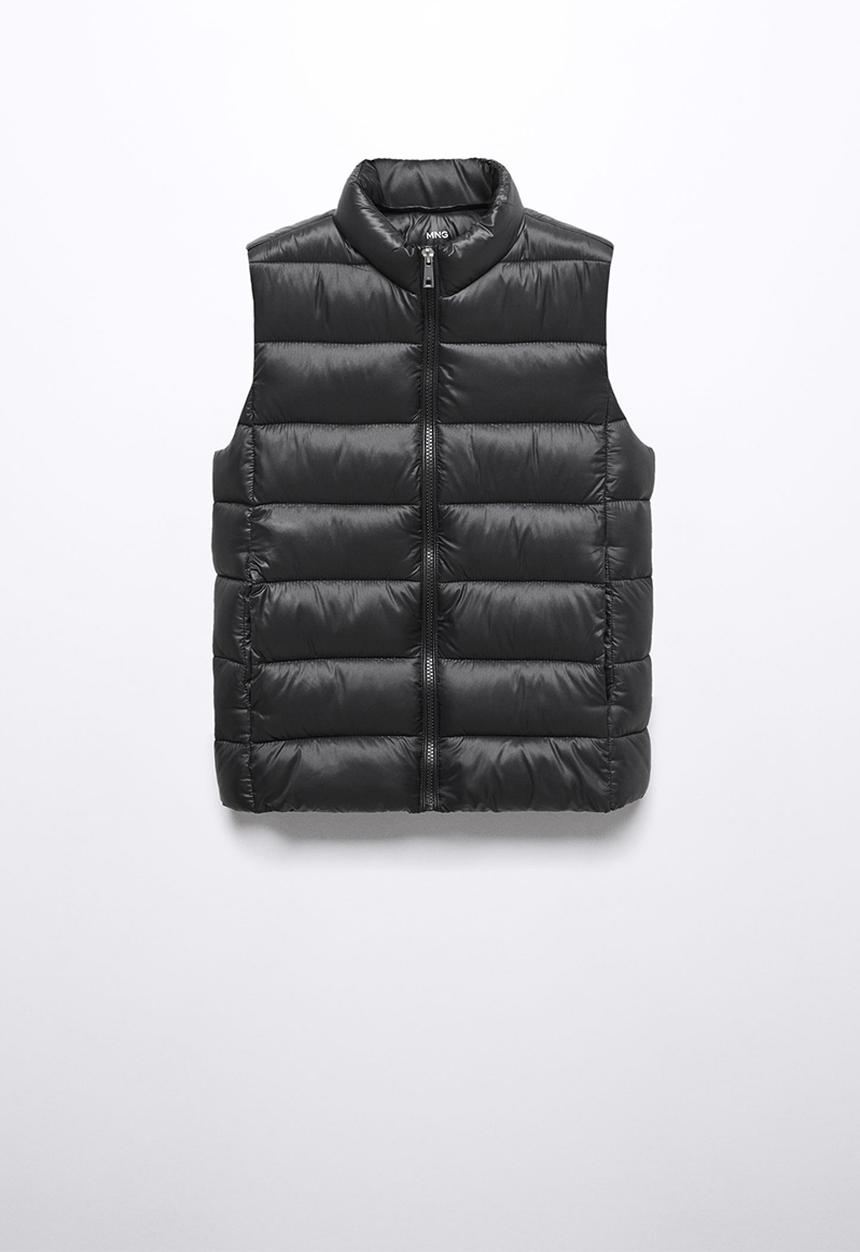 MANGO - Waistcoat blanvest - black