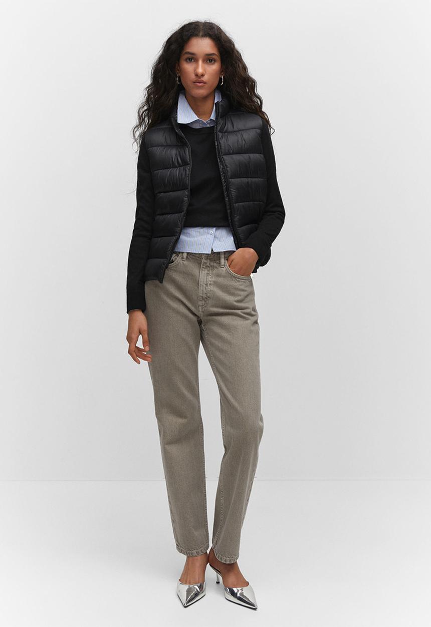 MANGO - Waistcoat blanvest - black