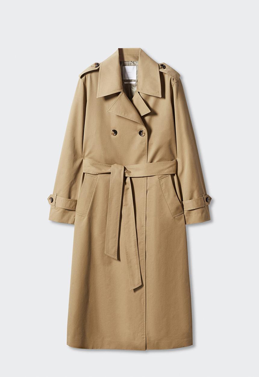 MANGO - Trench coat angela - medium brown