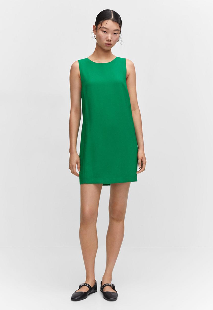 MANGO - Dress tika - green