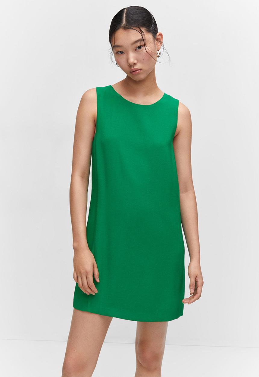 MANGO - Dress tika - green