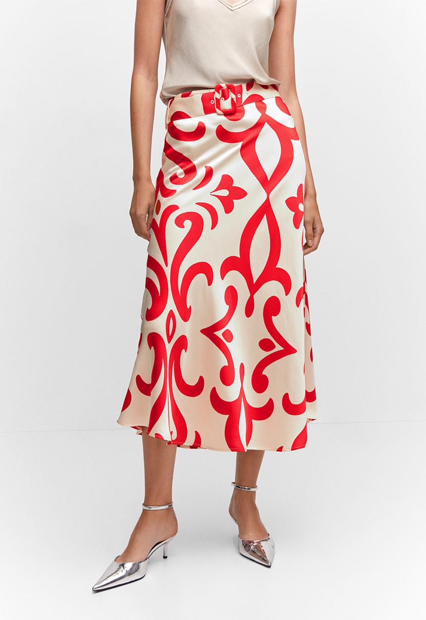MANGO - Skirt shana - natural