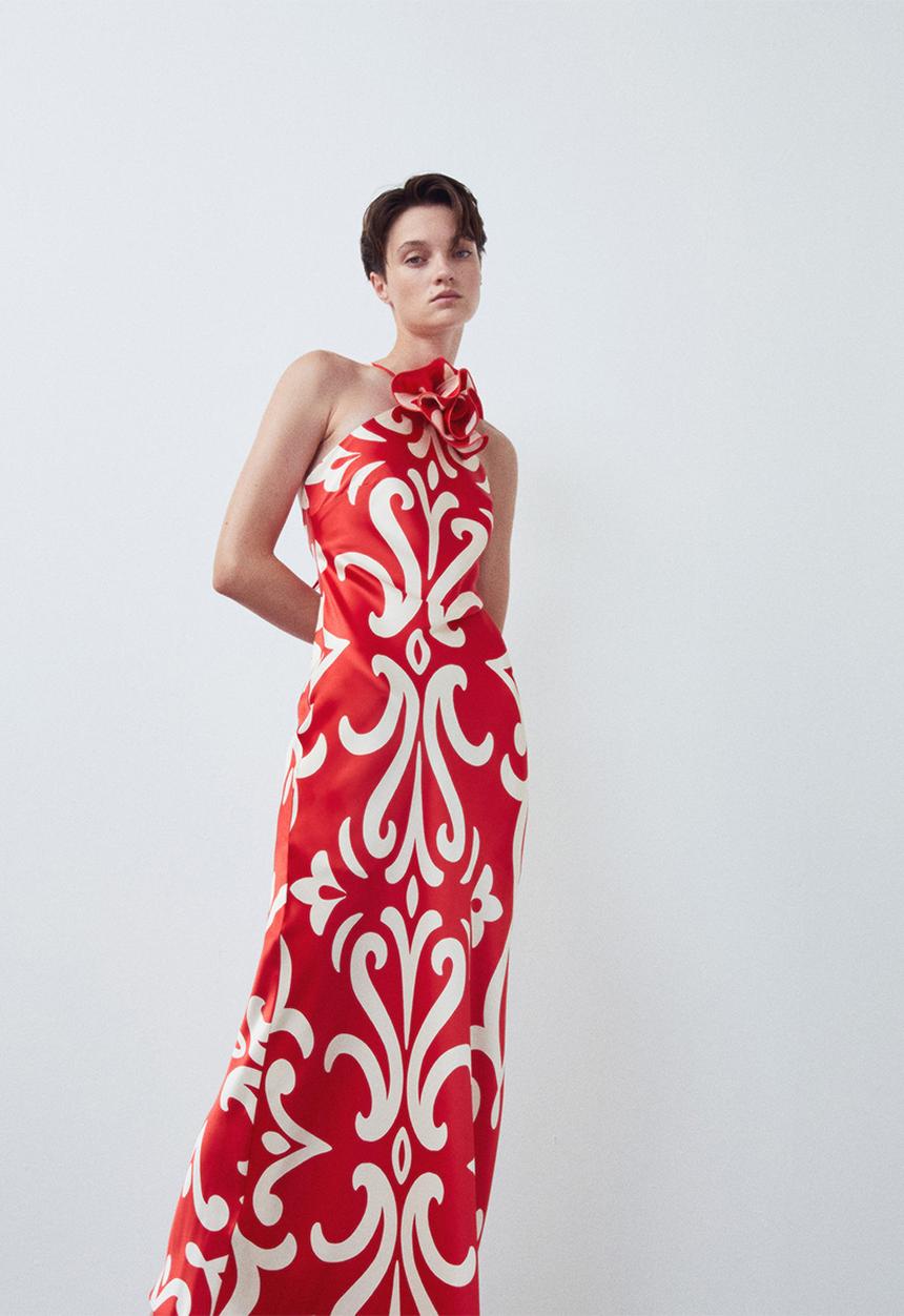 MANGO - Dress rosh - red