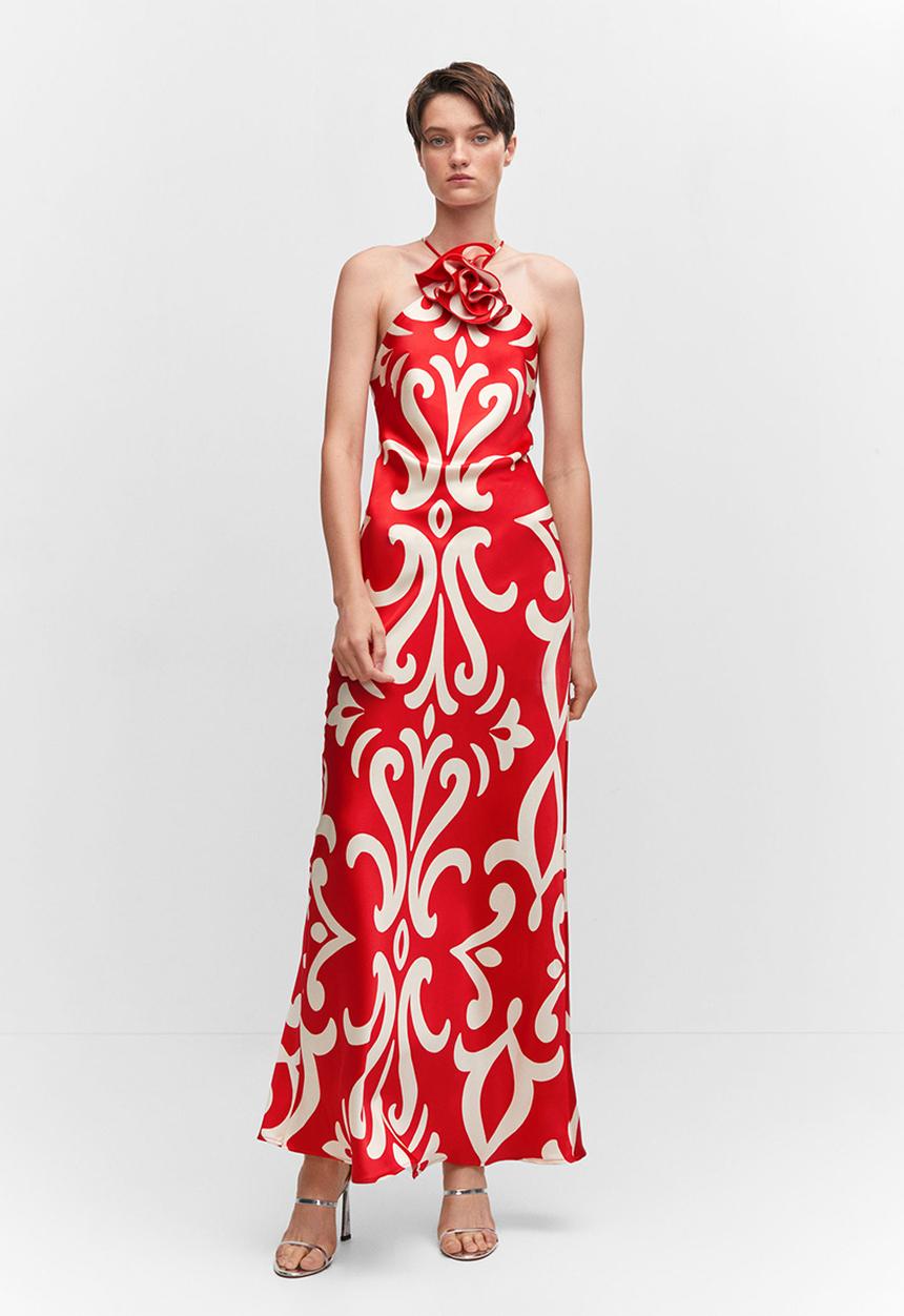 MANGO - Dress rosh - red