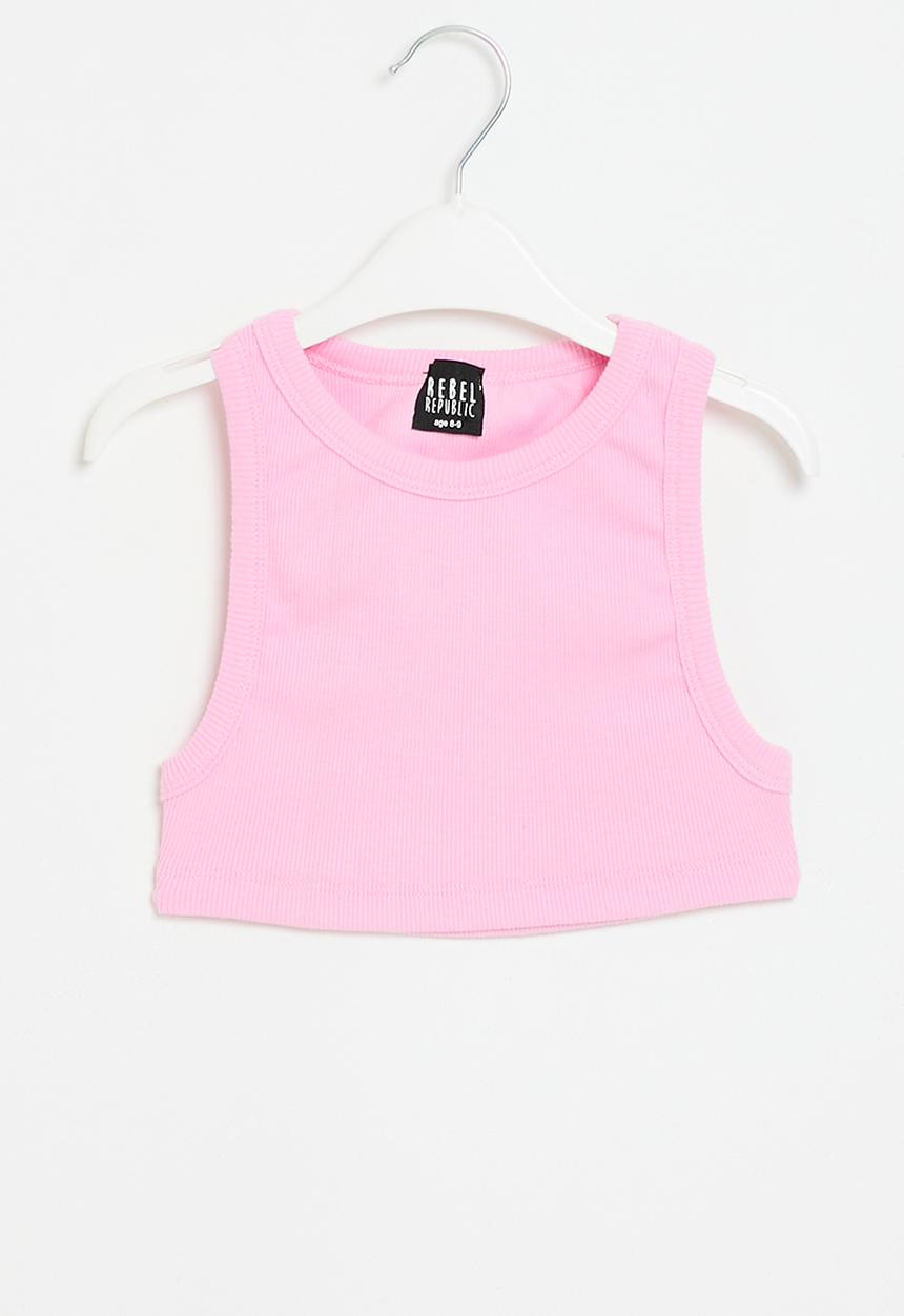 Rebel Republic - Ribbed tank - pink