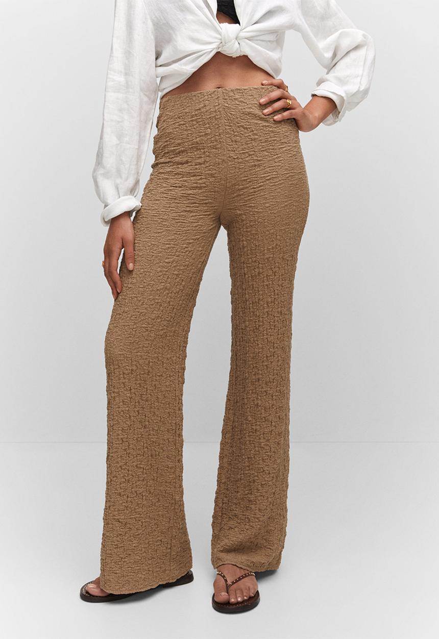 MANGO - Trousers calobra - light brown
