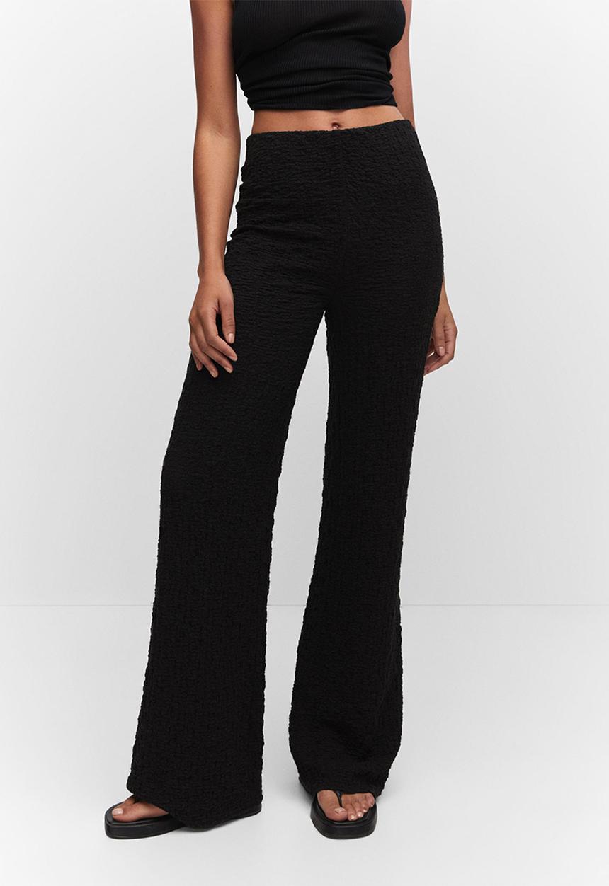 MANGO - Trousers calobra - black