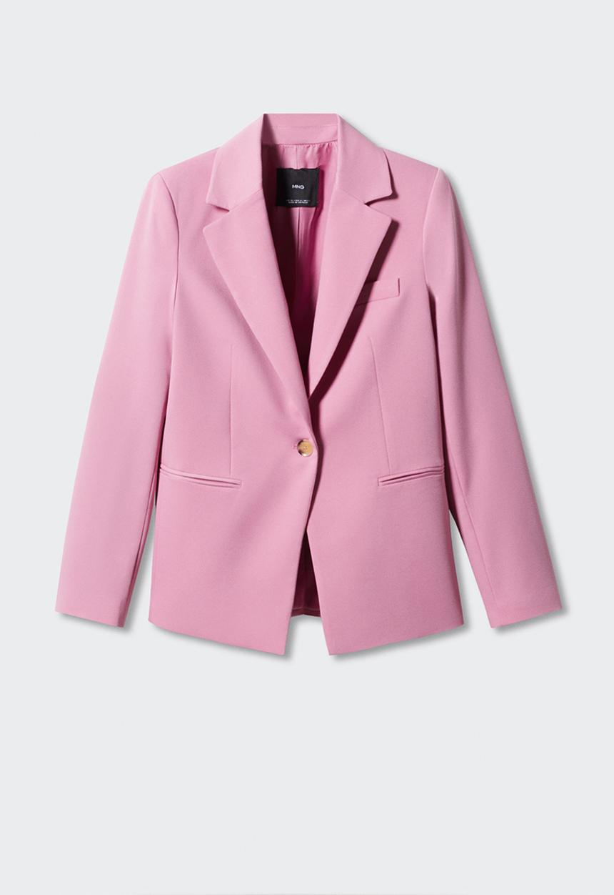 MANGO - Blazer boreal - pink