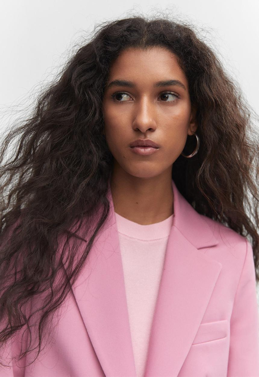 MANGO - Blazer boreal - pink