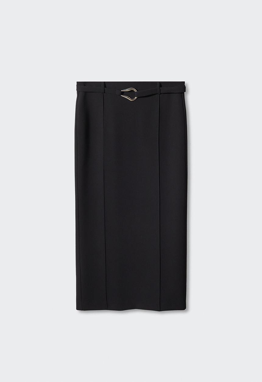 MANGO - Skirt julia - black