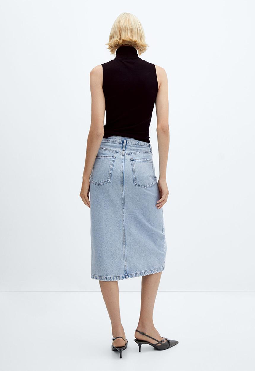 MANGO - Skirt soleil - open blue