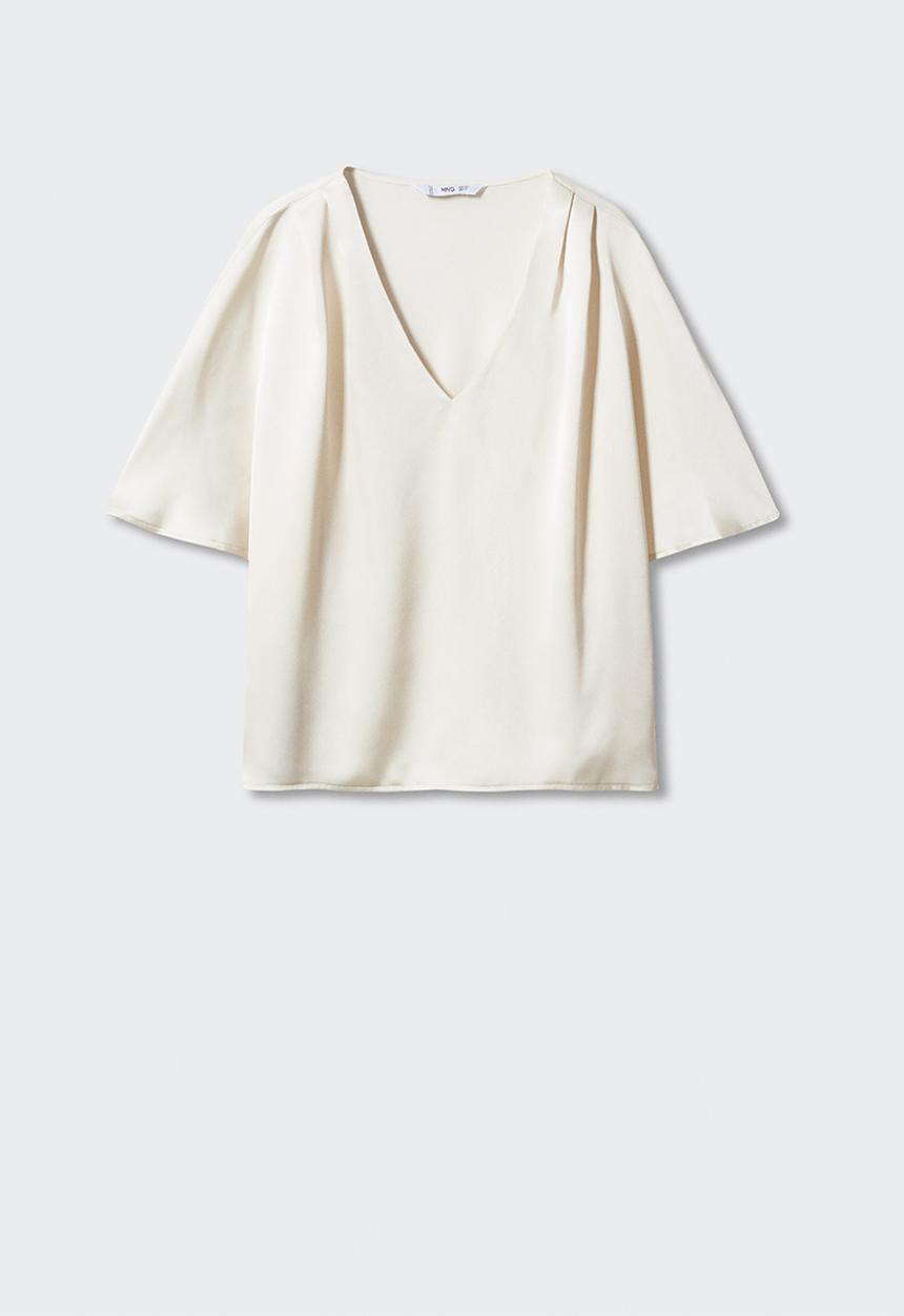 MANGO - Blouse anaya - ecru