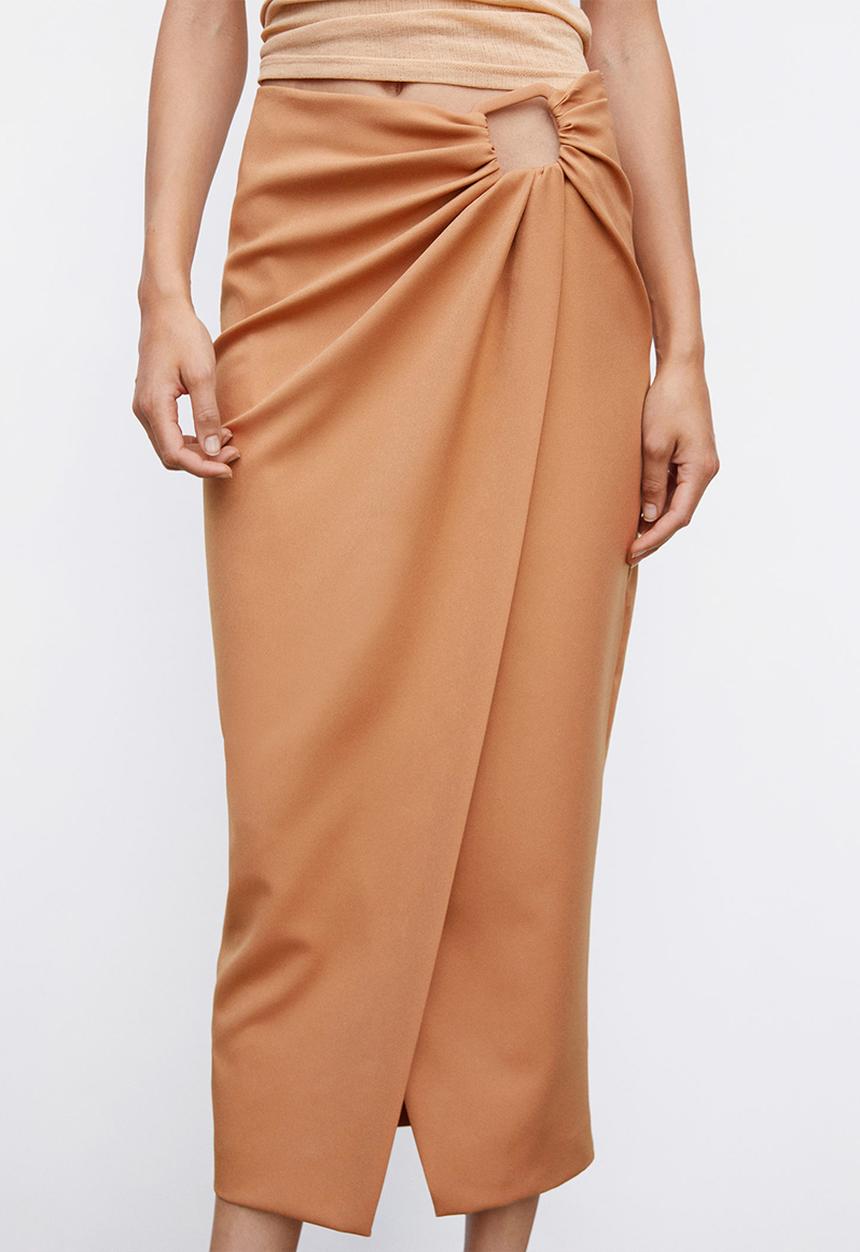 MANGO - Skirt famara - neutral 