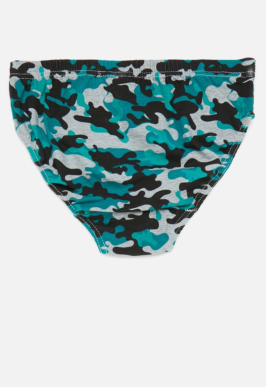 MINOTI - boys multi camo 5pk underpants- multi