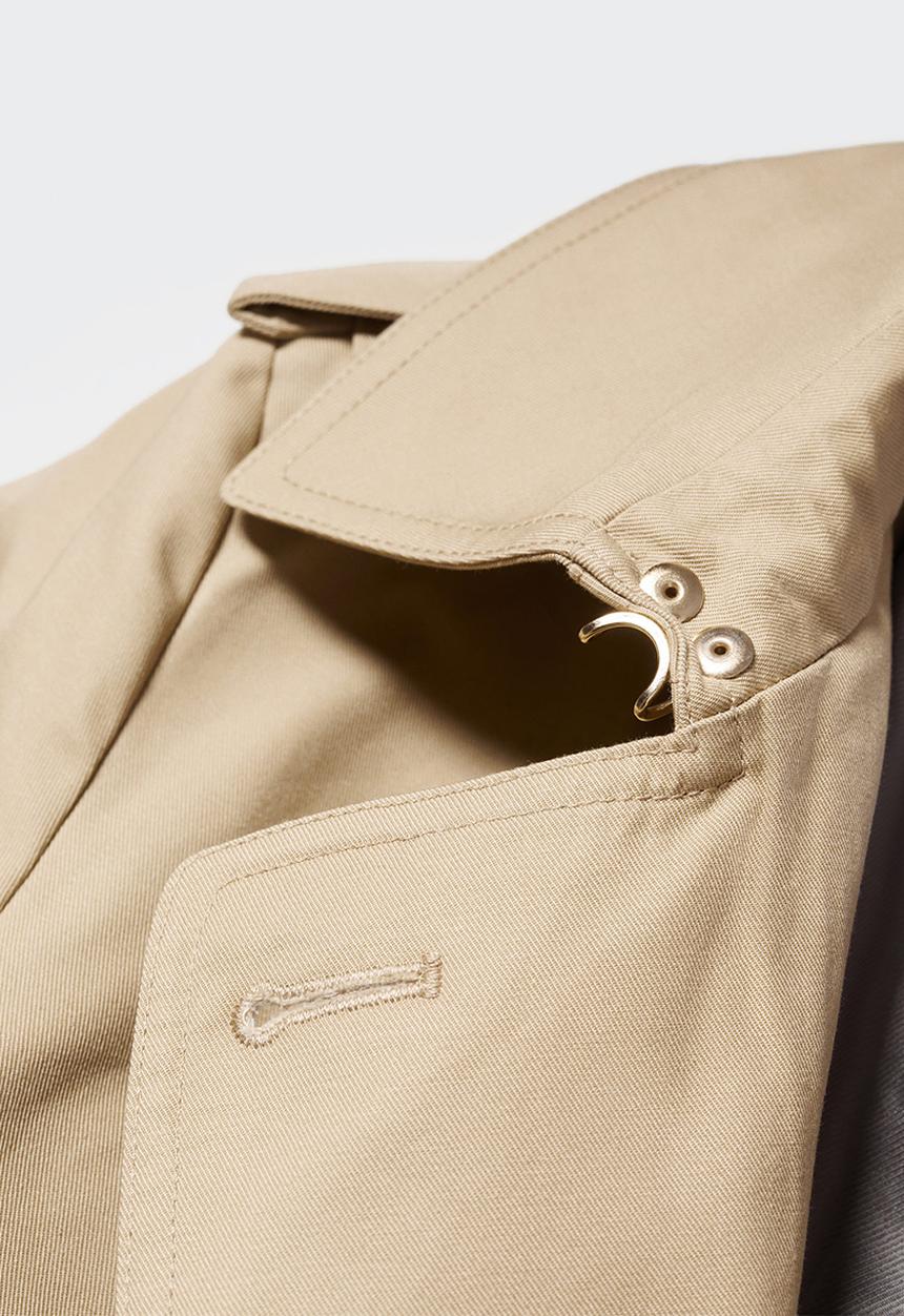 MANGO - Plus trench coat polana - medium brown