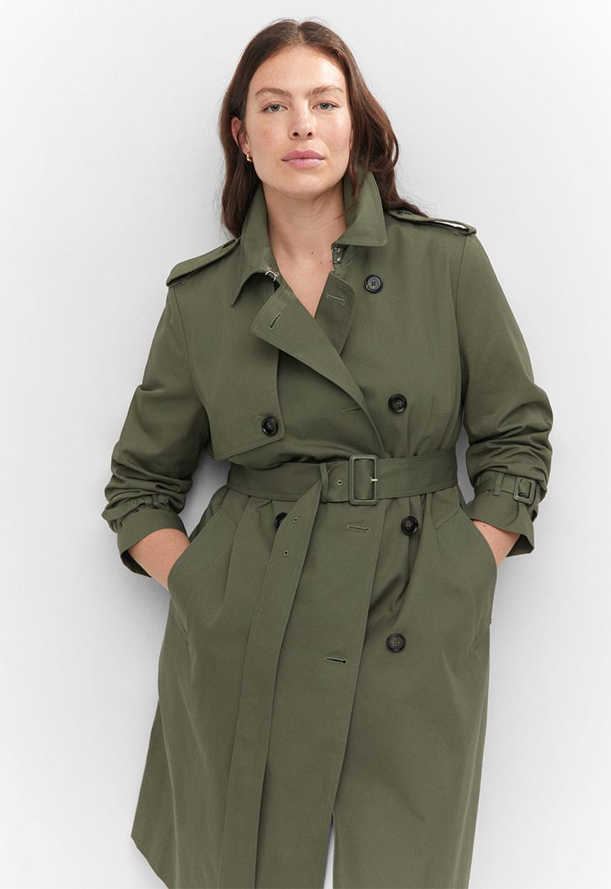 MANGO - Plus trench coat polana - khaki