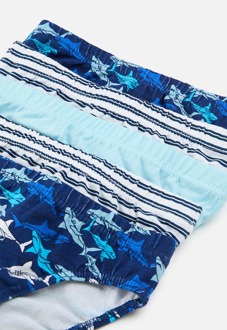 MINOTI - boys striped 5pk underpants - multi