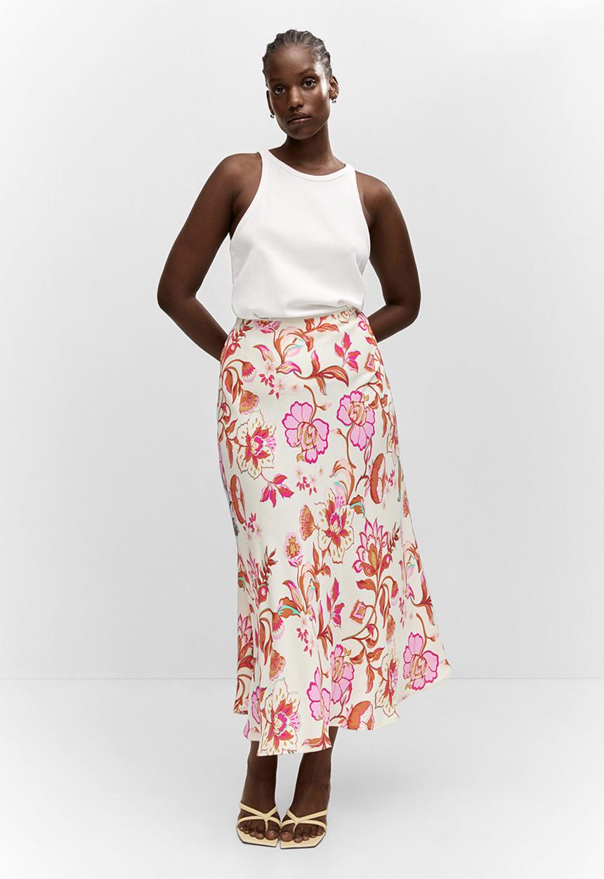 MANGO - Plus skirt bombay - light beige