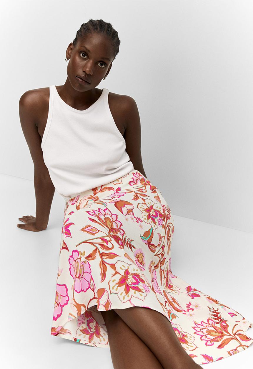 MANGO - Plus skirt bombay - light beige