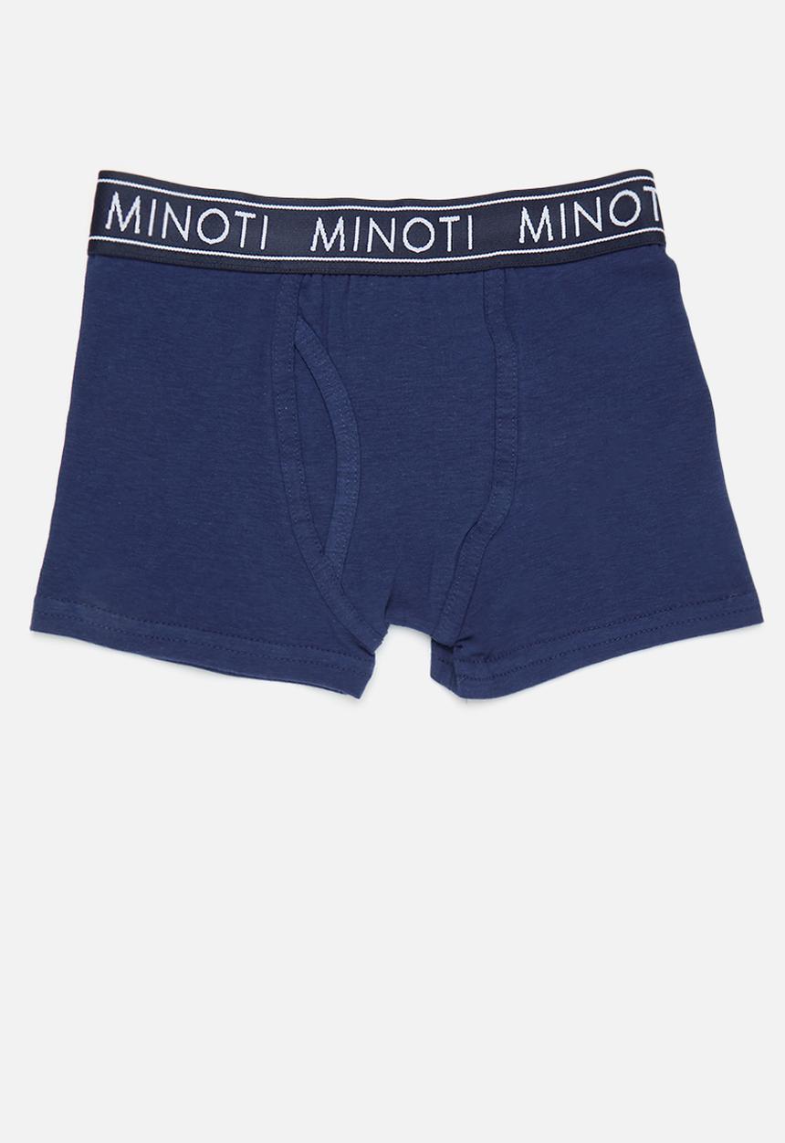 MINOTI - Boys red navy stripe 3pk boxers - multi
