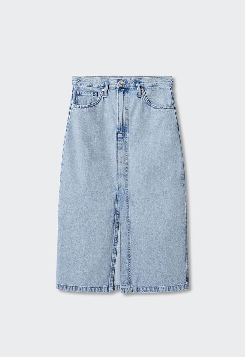 MANGO - Plus skirt soleil - open blue
