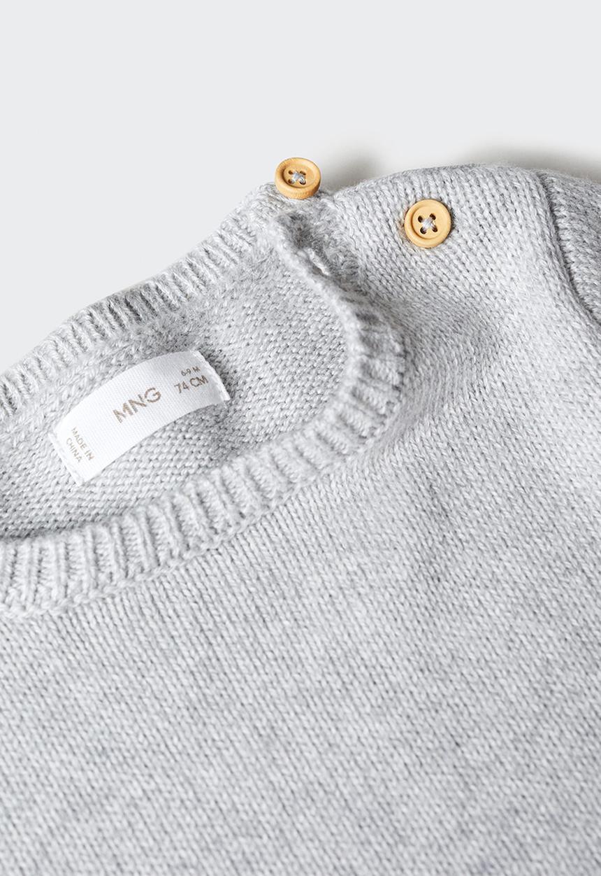 MANGO - Sweater may - light grey denim