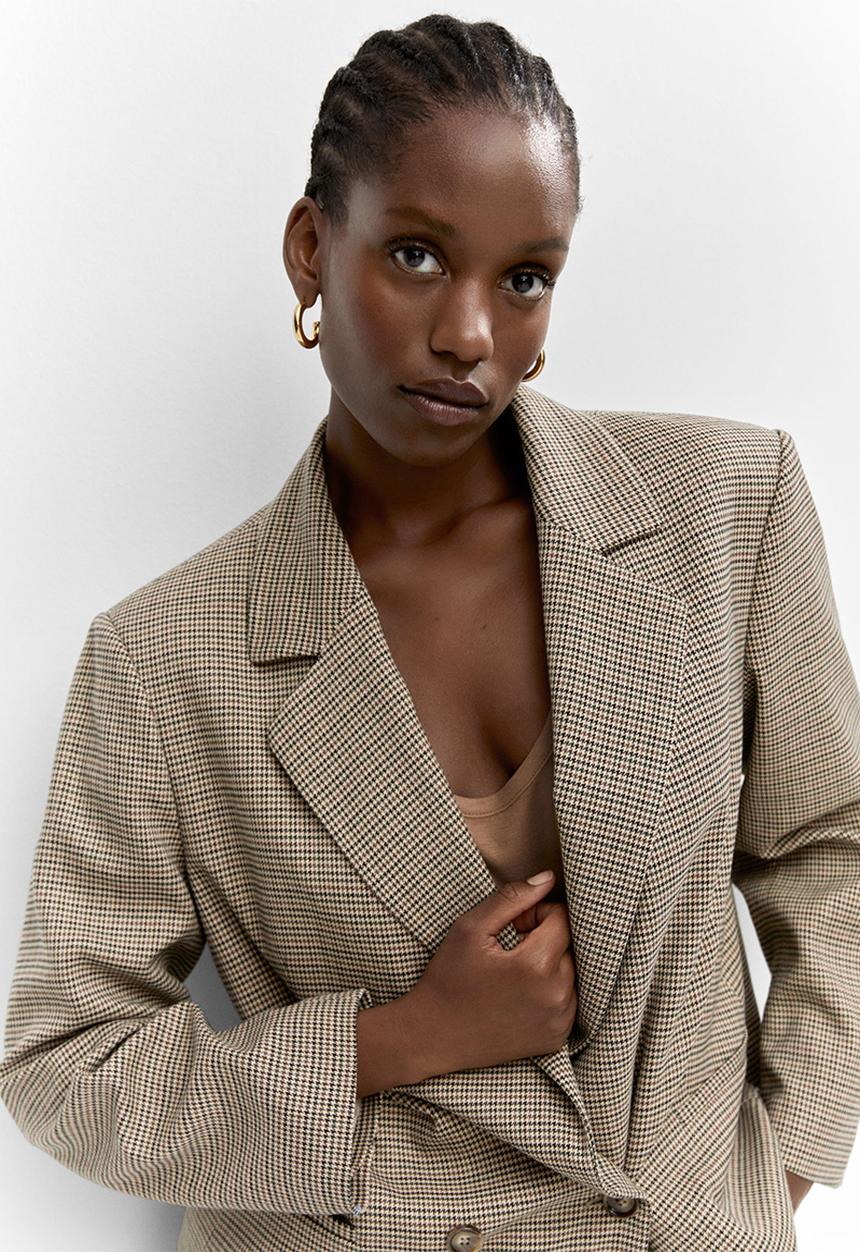 MANGO - Plus blazer charlott - brown