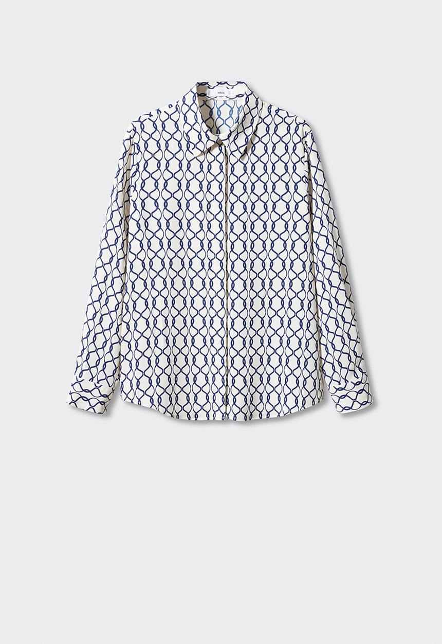 MANGO - Plus shirt basic - navy