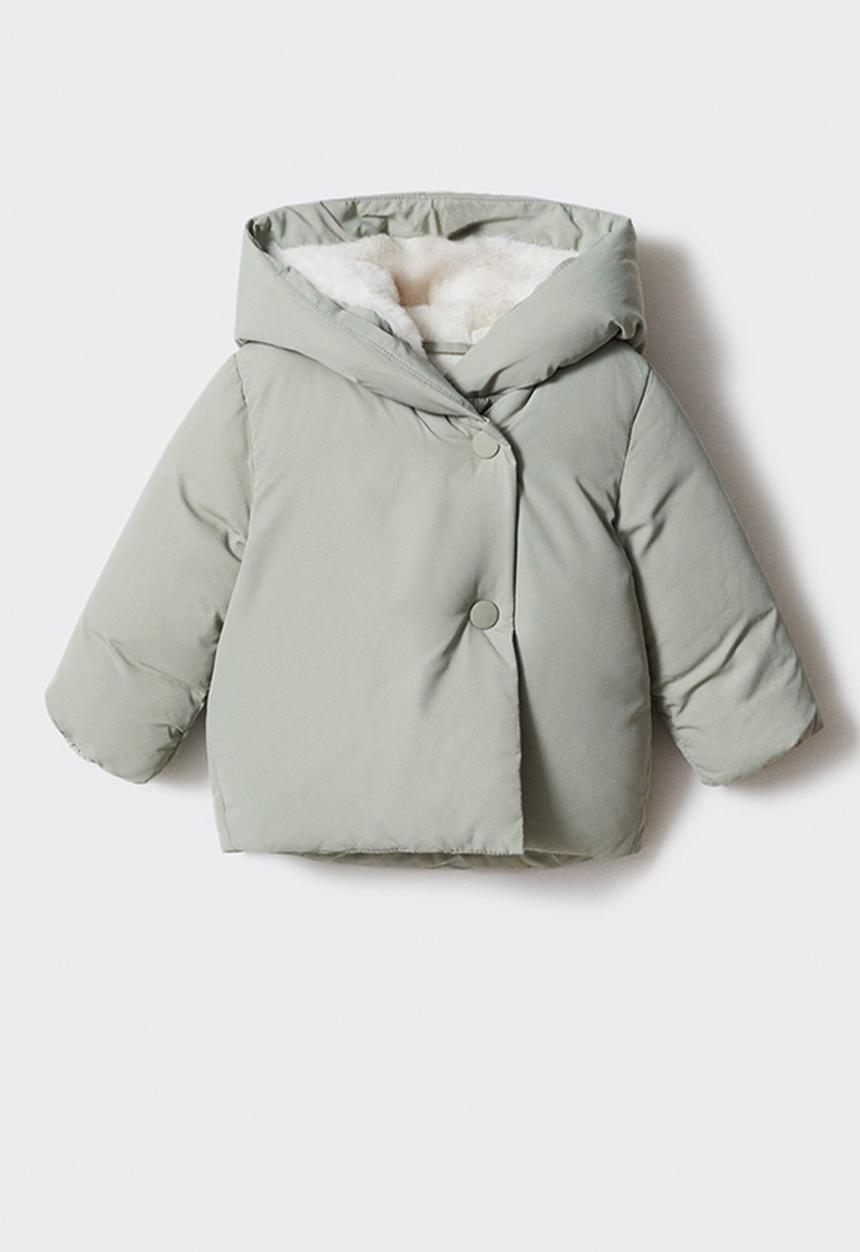 MANGO - Anorak copo5 - pastel green