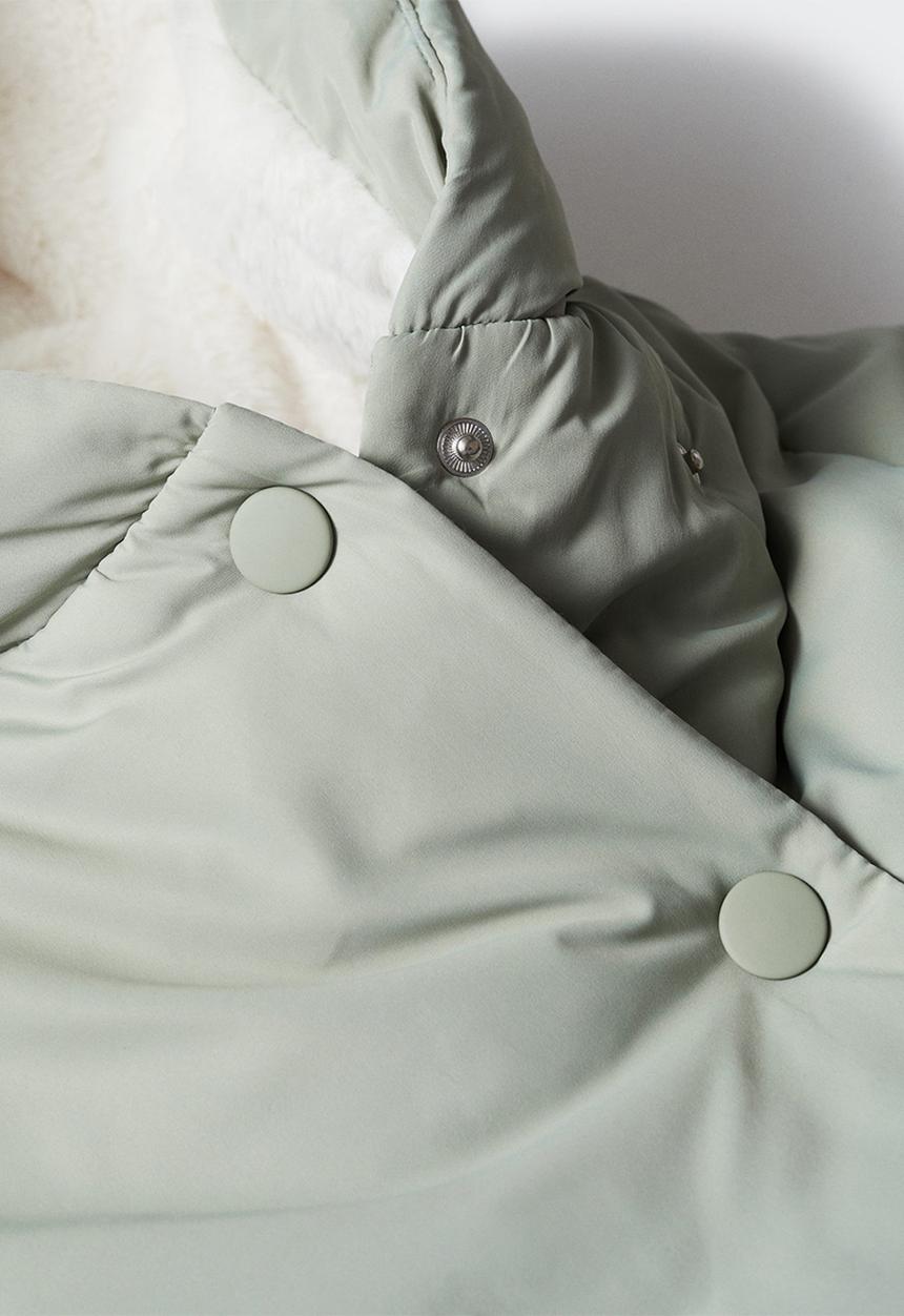 MANGO - Anorak copo5 - pastel green