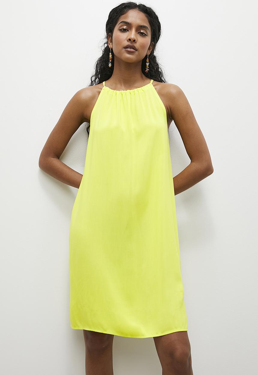Superbalist - A-line mini dress - lemon
