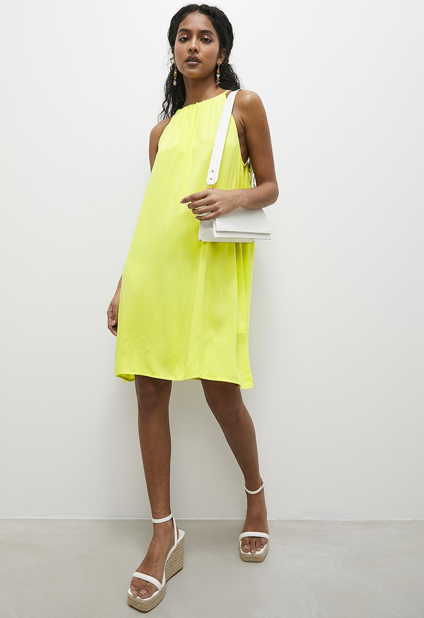 Superbalist - A-line mini dress - lemon
